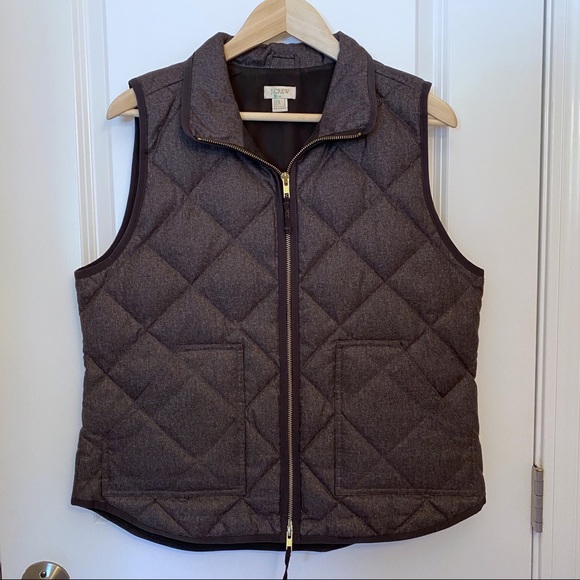 J. Crew Factory Jackets & Blazers - J. Crew Quilted Down Puffer Vest, L